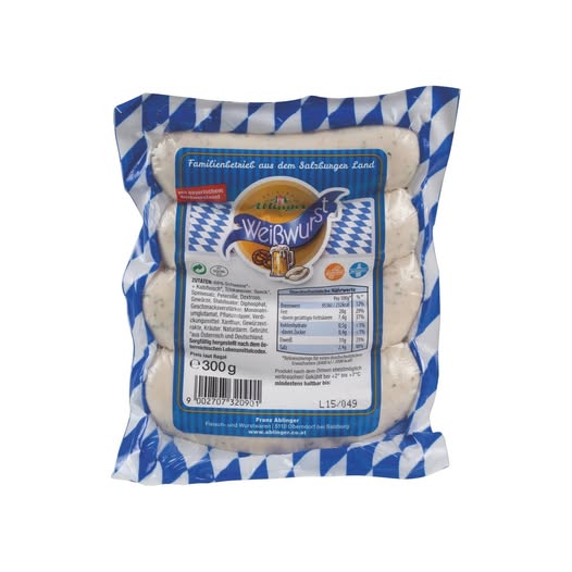 Ablinger M�nchner Wei�wurst 4er 300g