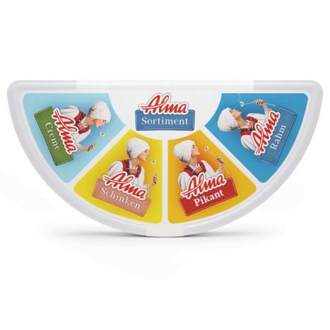Alma Sortiment Schmelzkäse 150 g 4-fach sortiert