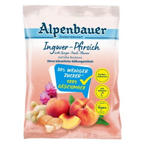 Alpenbauer Bonbons Ingwer Pfirsich 60g