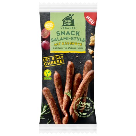 Billie Green veganer Snack Salami Style mit Käse 75g