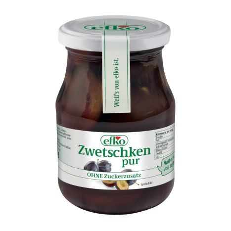 Efko Zwetschken pur ohne Zuckerzusatz 210g