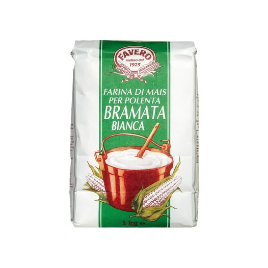 Favero Polenta wei� grob gemahlen 1 kg 