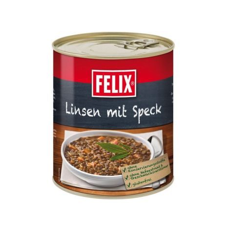Felix Linsen mit Speck 800g