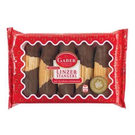 GABER Linzer Stangerl mit Zartbitterschokolade 250g