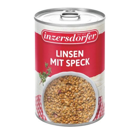 Inzersdorfer Linsen mit Speck 400g