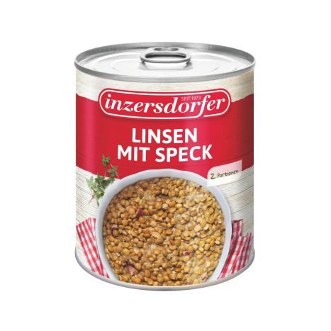 Inzersdorfer Linsen mit Speck 800g