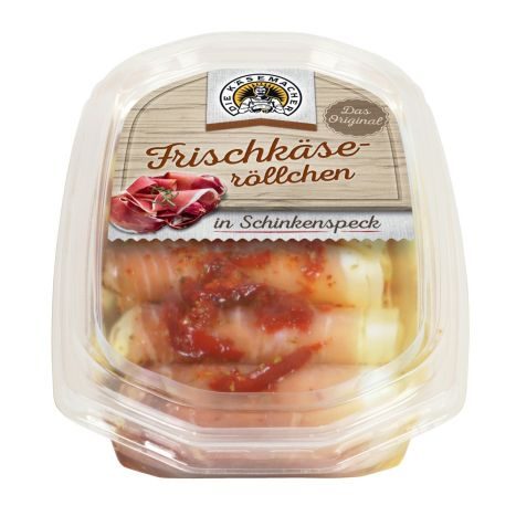 Die K�semacher Frischk�se gerollt in Schinkenspeck 180g