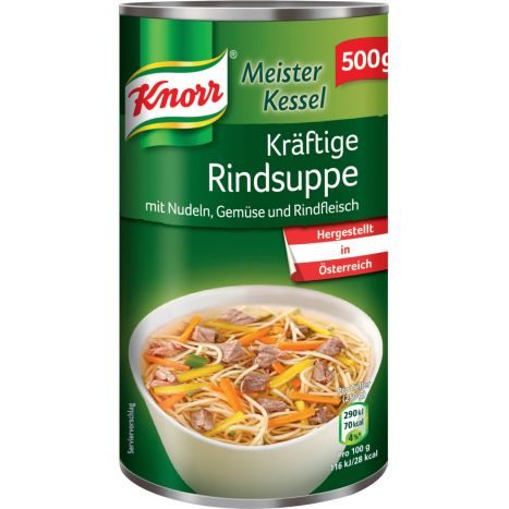 Knorr Meister Kessel kr�ftige Rindsuppe 500g