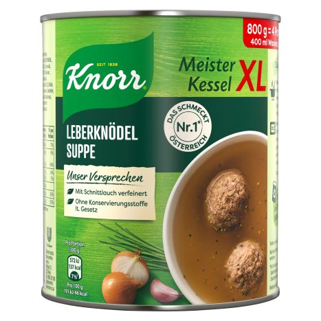 Knorr Meister Kessel Leberknödelsuppe 800g