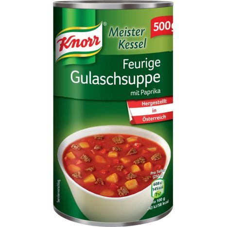 Knorr Meister Kessel feurige Gulaschsuppe mit Paprika 500g