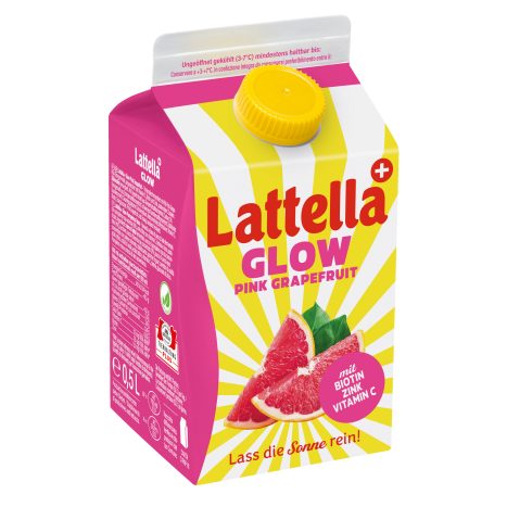 Lattella Molkedrink Glow Pink Grapefruit 0,5 ltr.