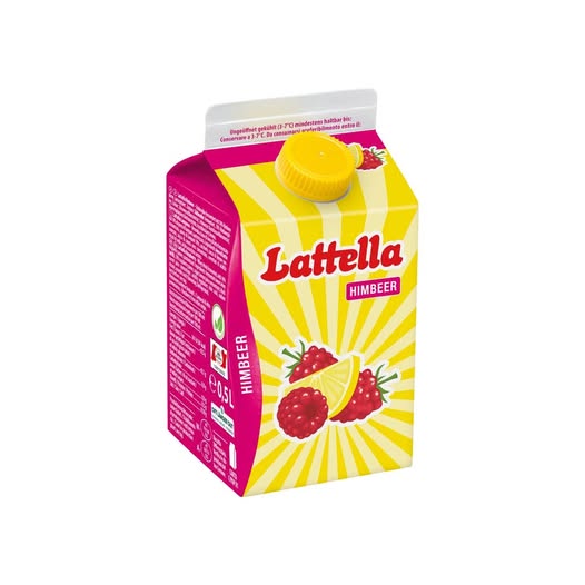 Lattella Molkedrink Himbeer 500 ml