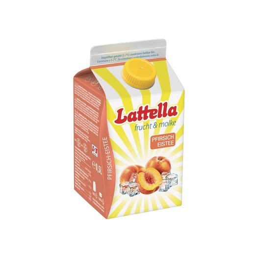 Lattella Molkedrink Pfirsich Eistee 500 ml