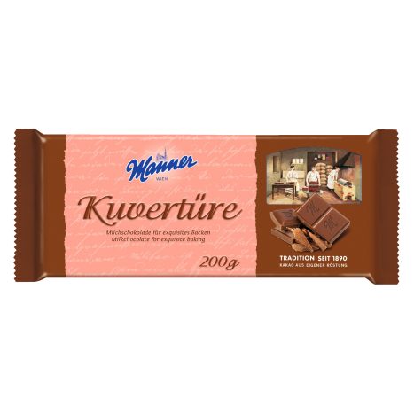 Manner Kuvert�re Milchschokolade 200g