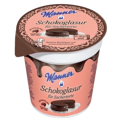 Manner Schokoglasur f�r Sacher Torte 200g