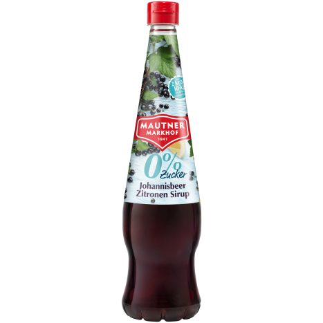 Mautner Markhof 0% Zucker Sirup Johannisbeer-Zitrone 0,7 ltr.