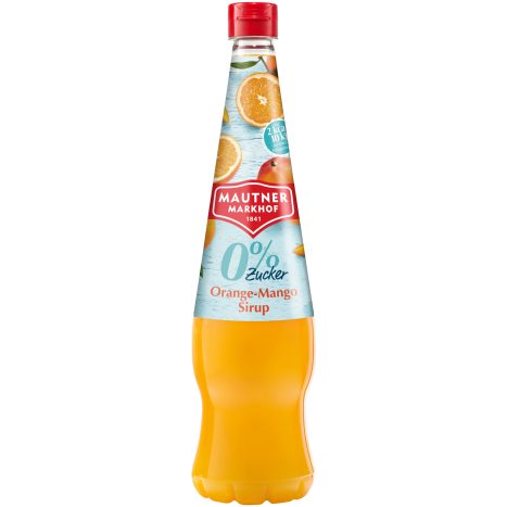 Mautner Markhof 0% Zucker Sirup Orange Mango 0,7ltr.