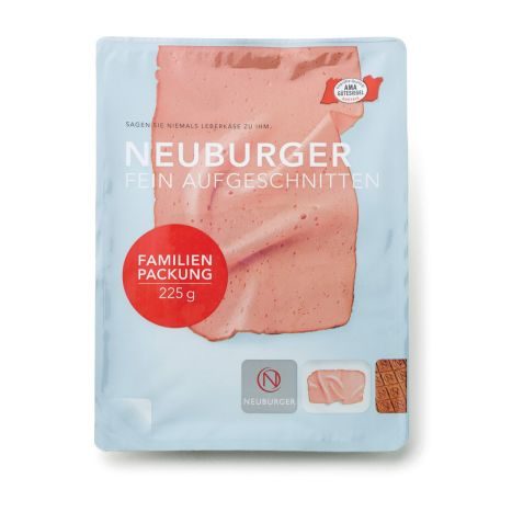 Neuburger Leberk�se - fein aufgeschnitten - 225g