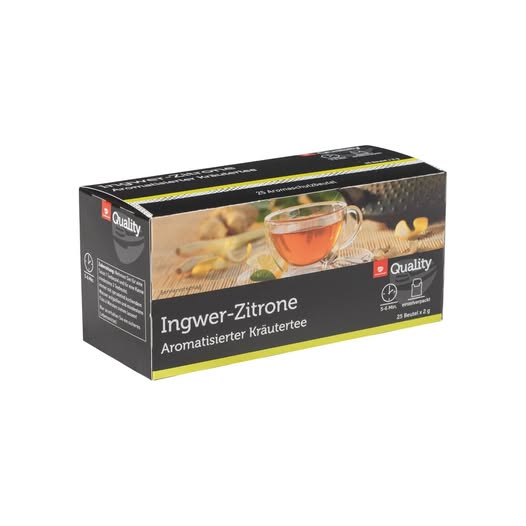 Quality Kräutertee Ingwer Zitrone 25 x 2g