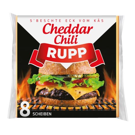 Rupp Schmelzkäse Scheiben Cheddar Chili 200g