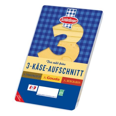 Schärdinger 3 Käse Aufschnitt 150g