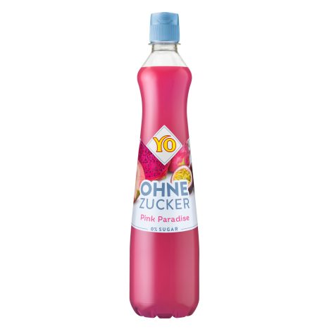 YO Sirup Pink Paradise ohne Zucker 0,7 ltr.