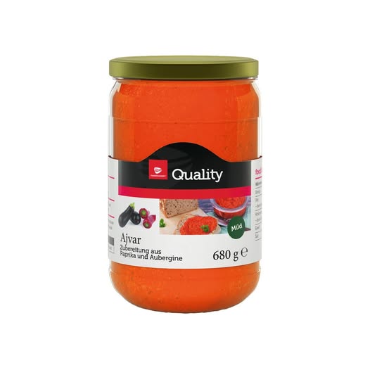 Quality Ajvar mild 680g